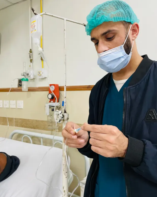 A medical Nurse on duty in Islamabad, Pakistan